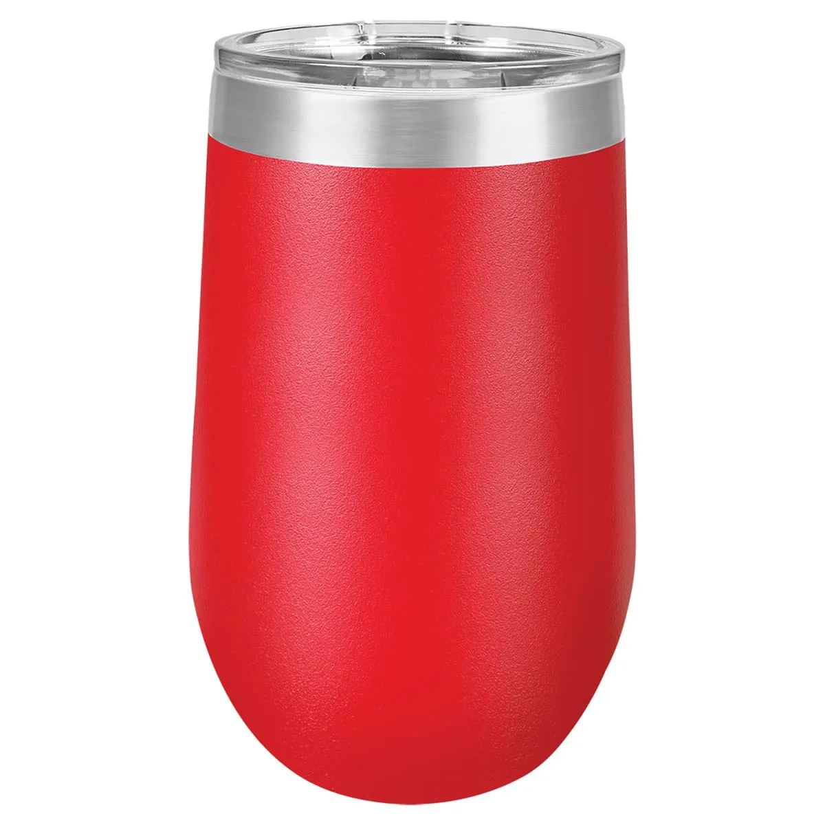 16 oz Wine Tumbler with Logo Laser Engraved on Insulated Stainless Steel Wine Tumblers   Lid