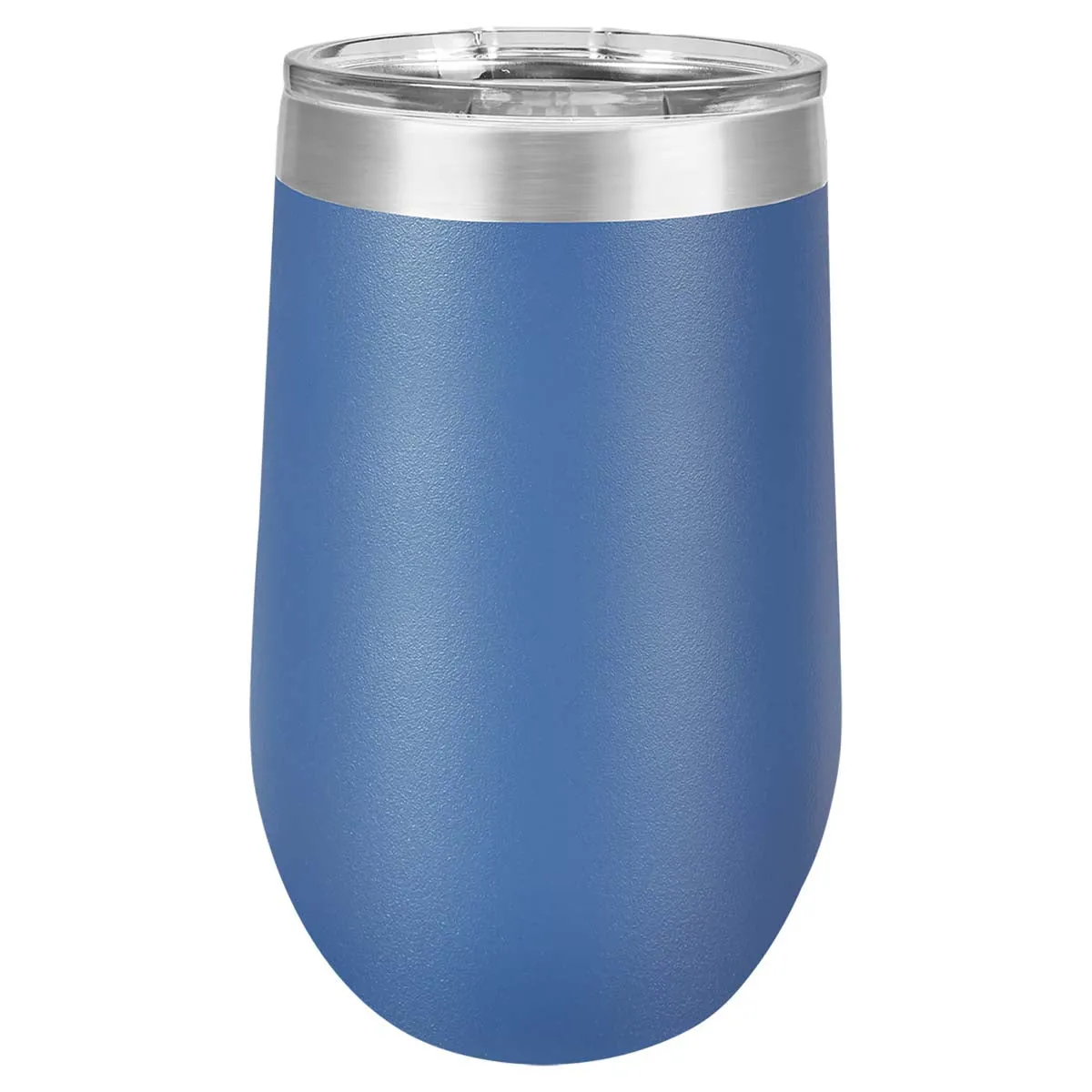 16 oz Wine Tumbler with Logo Laser Engraved on Insulated Stainless Steel Wine Tumblers   Lid