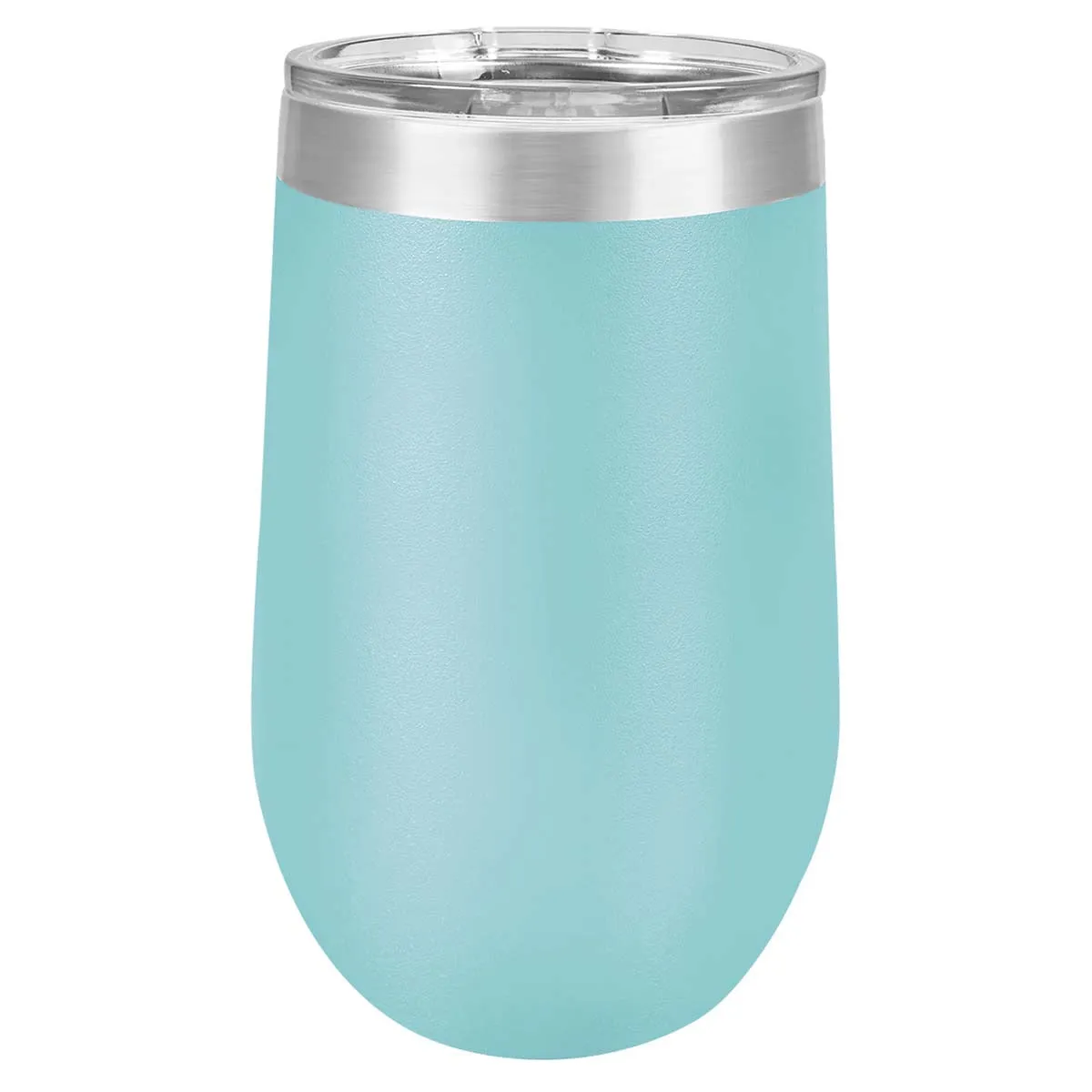 16 oz Wine Tumbler with Logo Laser Engraved on Insulated Stainless Steel Wine Tumblers   Lid