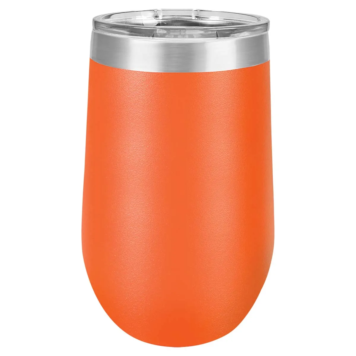 16 oz Wine Tumbler with Logo Laser Engraved on Insulated Stainless Steel Wine Tumblers   Lid