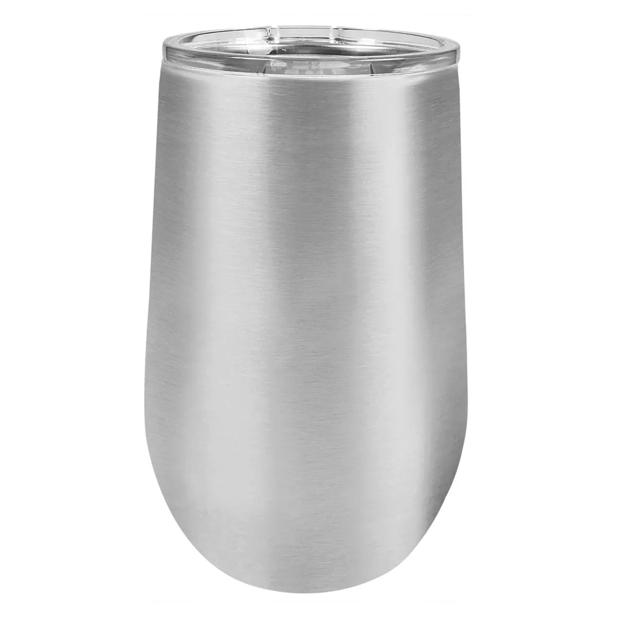 16 oz Wine Tumbler with Logo Laser Engraved on Insulated Stainless Steel Wine Tumblers   Lid