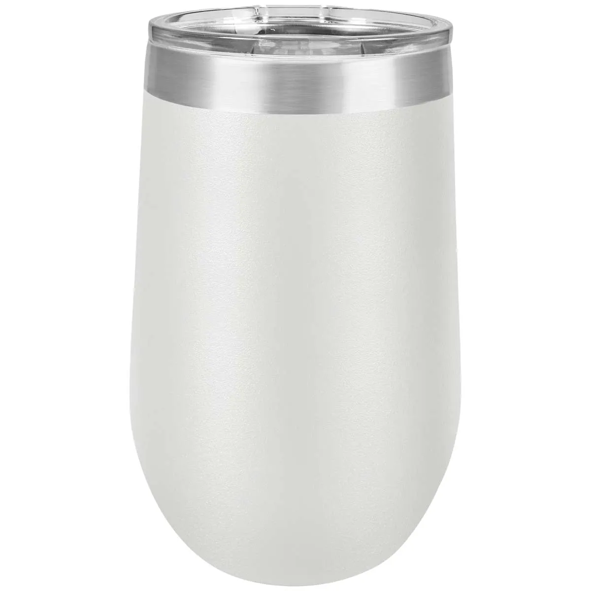 16 oz Wine Tumbler with Logo Laser Engraved on Insulated Stainless Steel Wine Tumblers   Lid