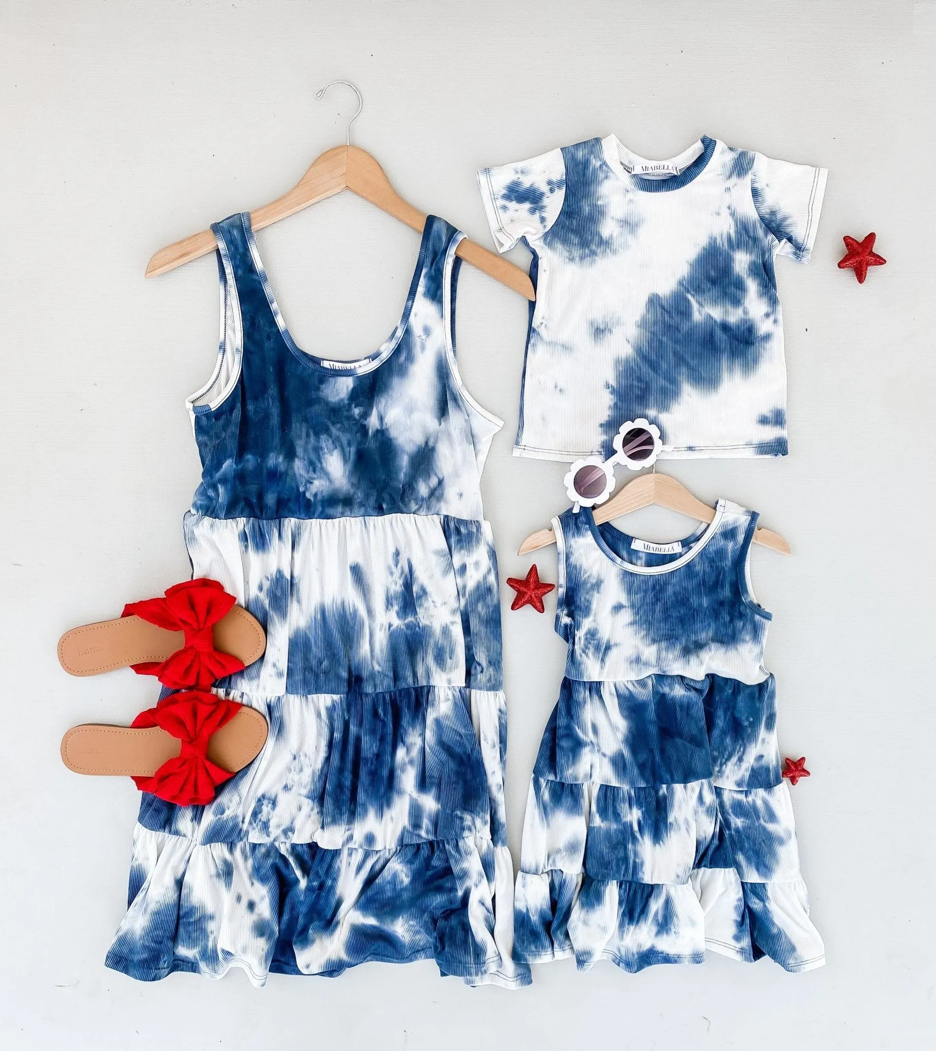 4th of July Family Tie Dye Matching Outfits