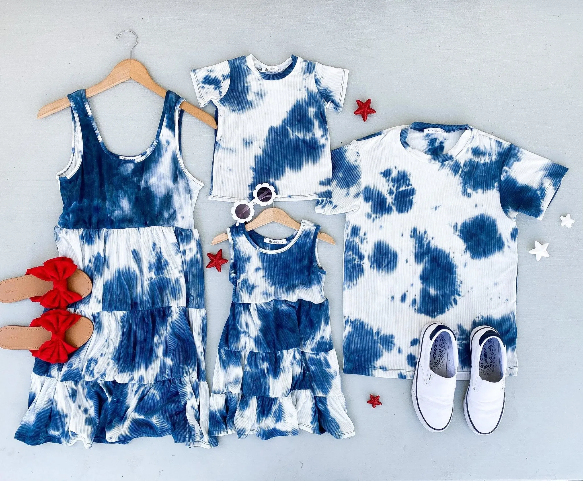 4th of July Family Tie Dye Matching Outfits