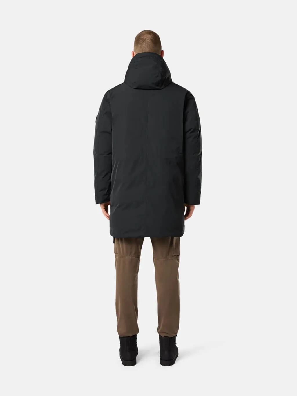 70726 Long Down Parka in Polyester Micro Twill