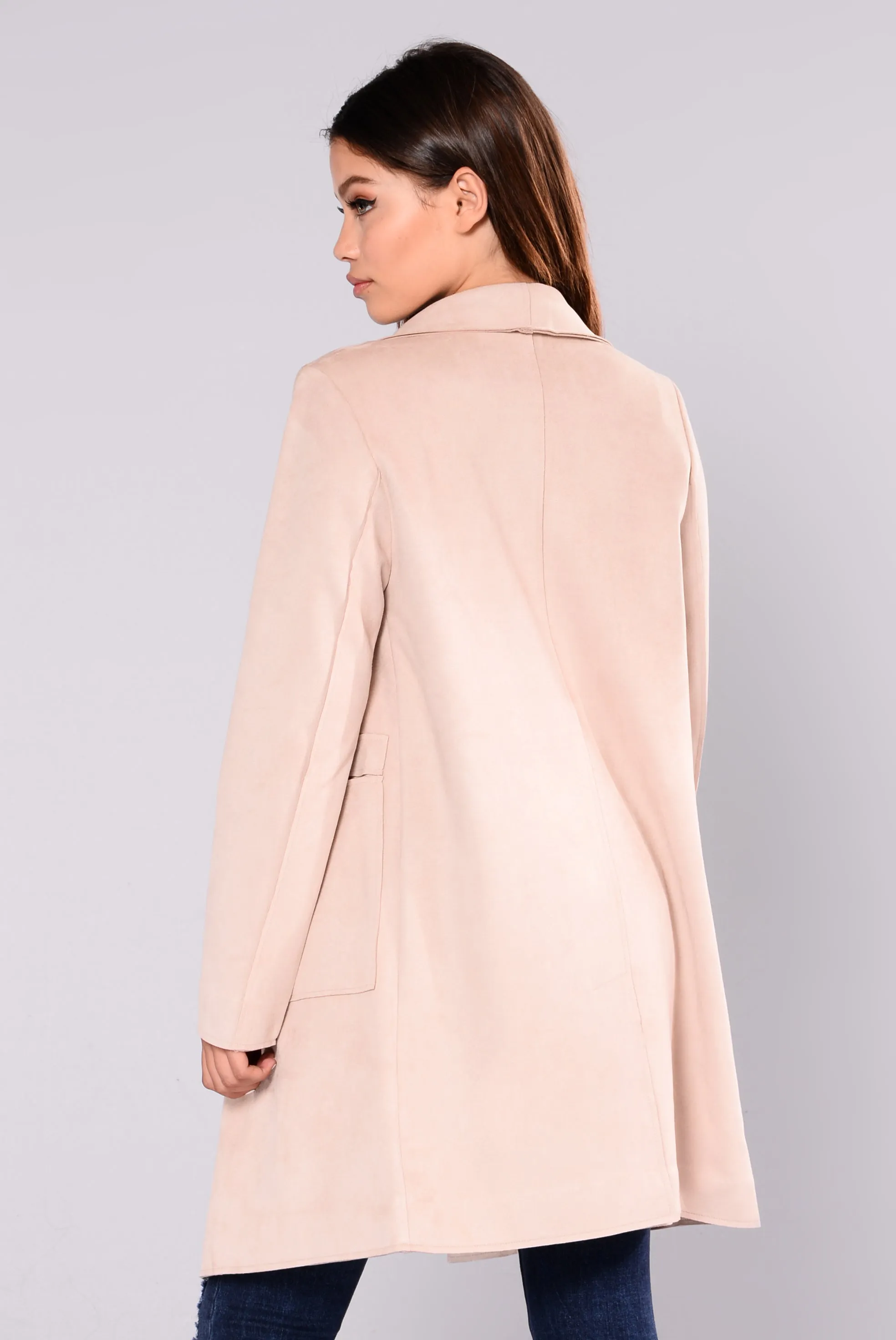 Aliyah Suede Jacket - Blush