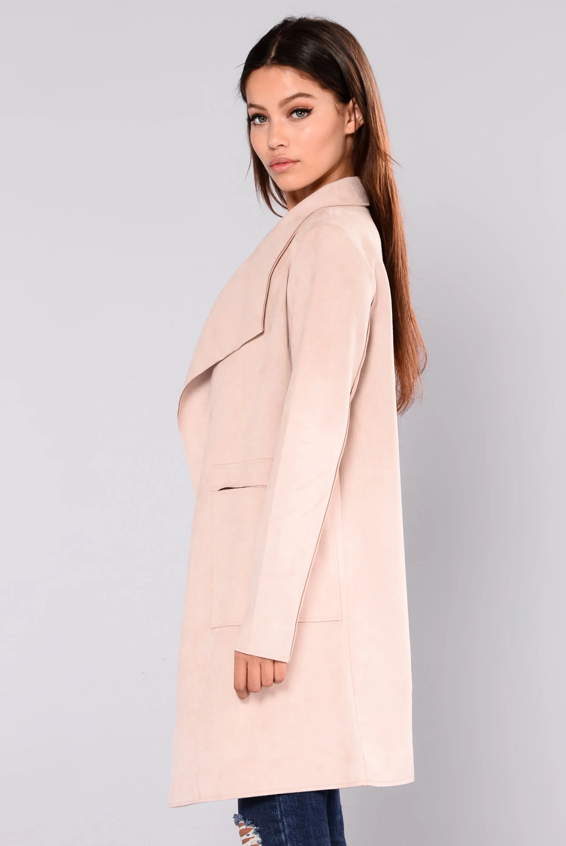 Aliyah Suede Jacket - Blush