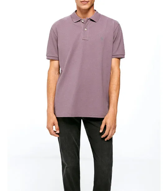 Basic Piqué Polo Lilac Purple