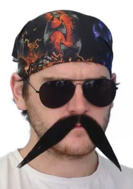 Biker Stick-on Costume Moustache