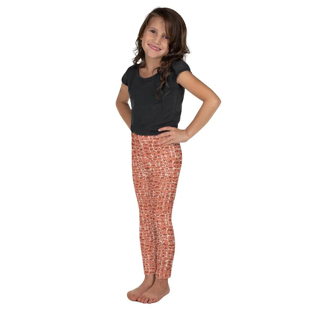 Copper Animal Print Kid's Leggings