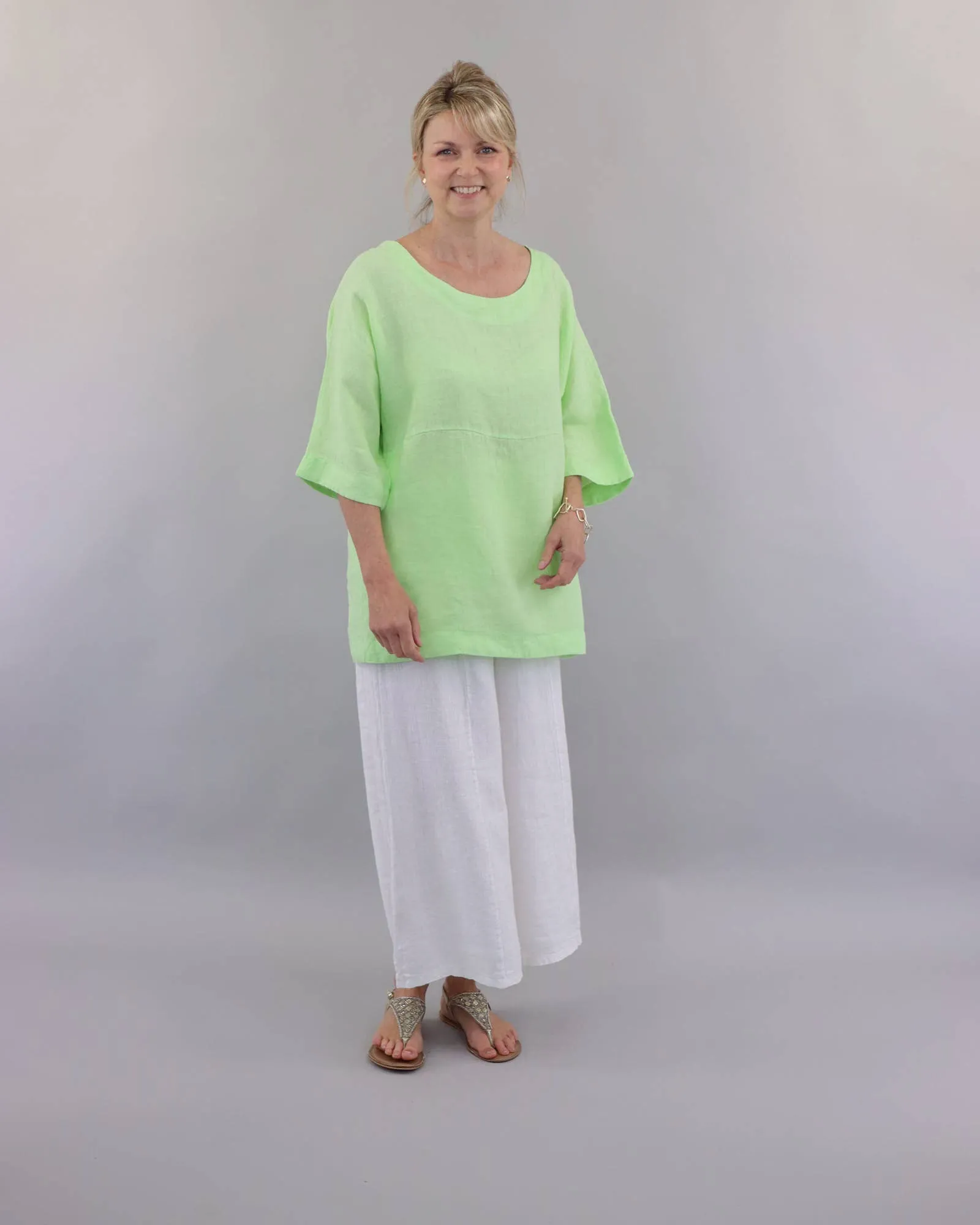 Dolman Sleeve Linen Tunic