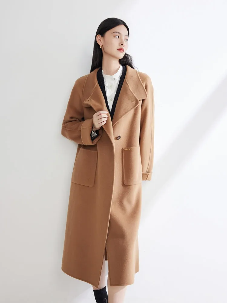 EP YAYING Wool Cashmere Coat