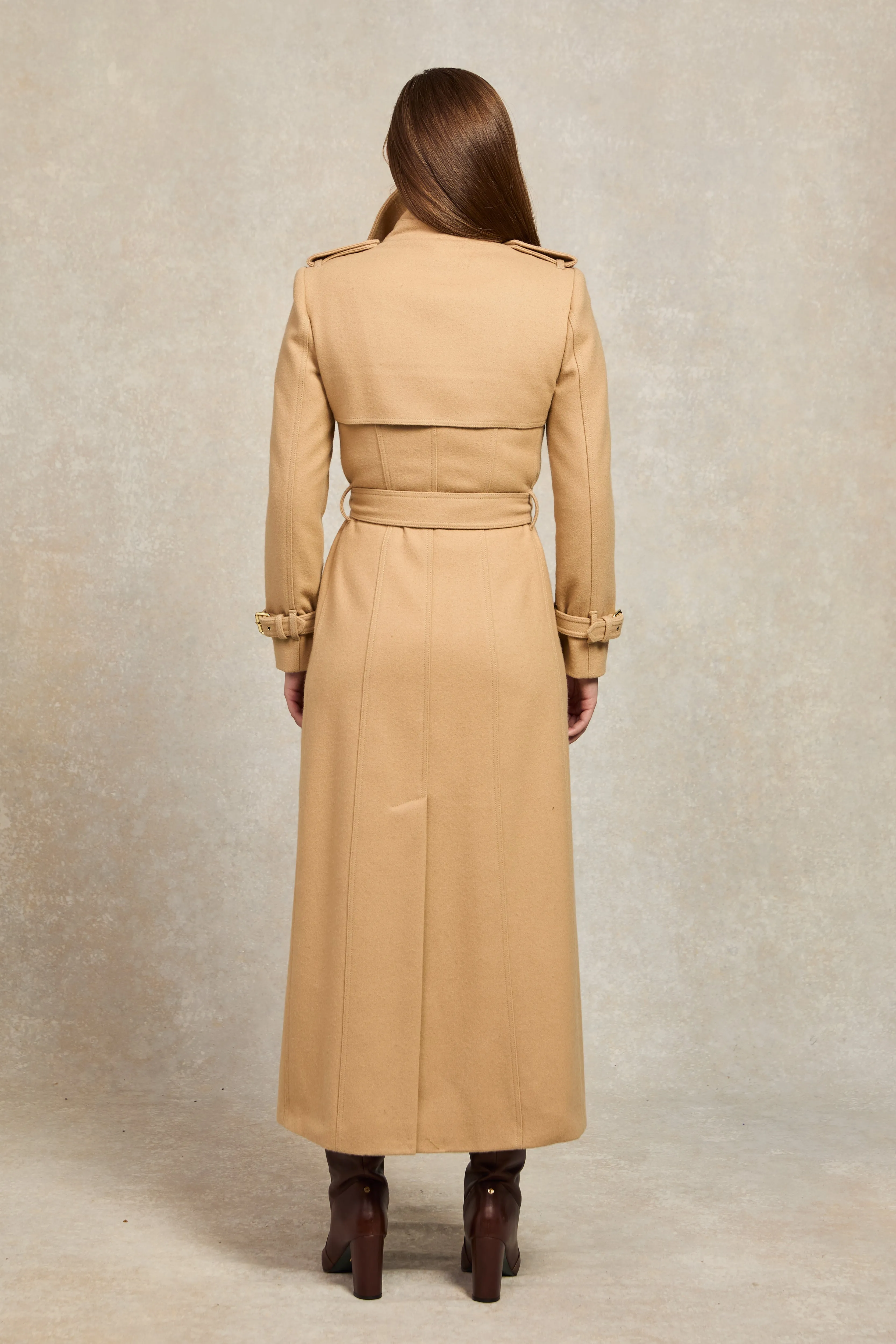 Full Length Marlborough Trench Coat (Camel)