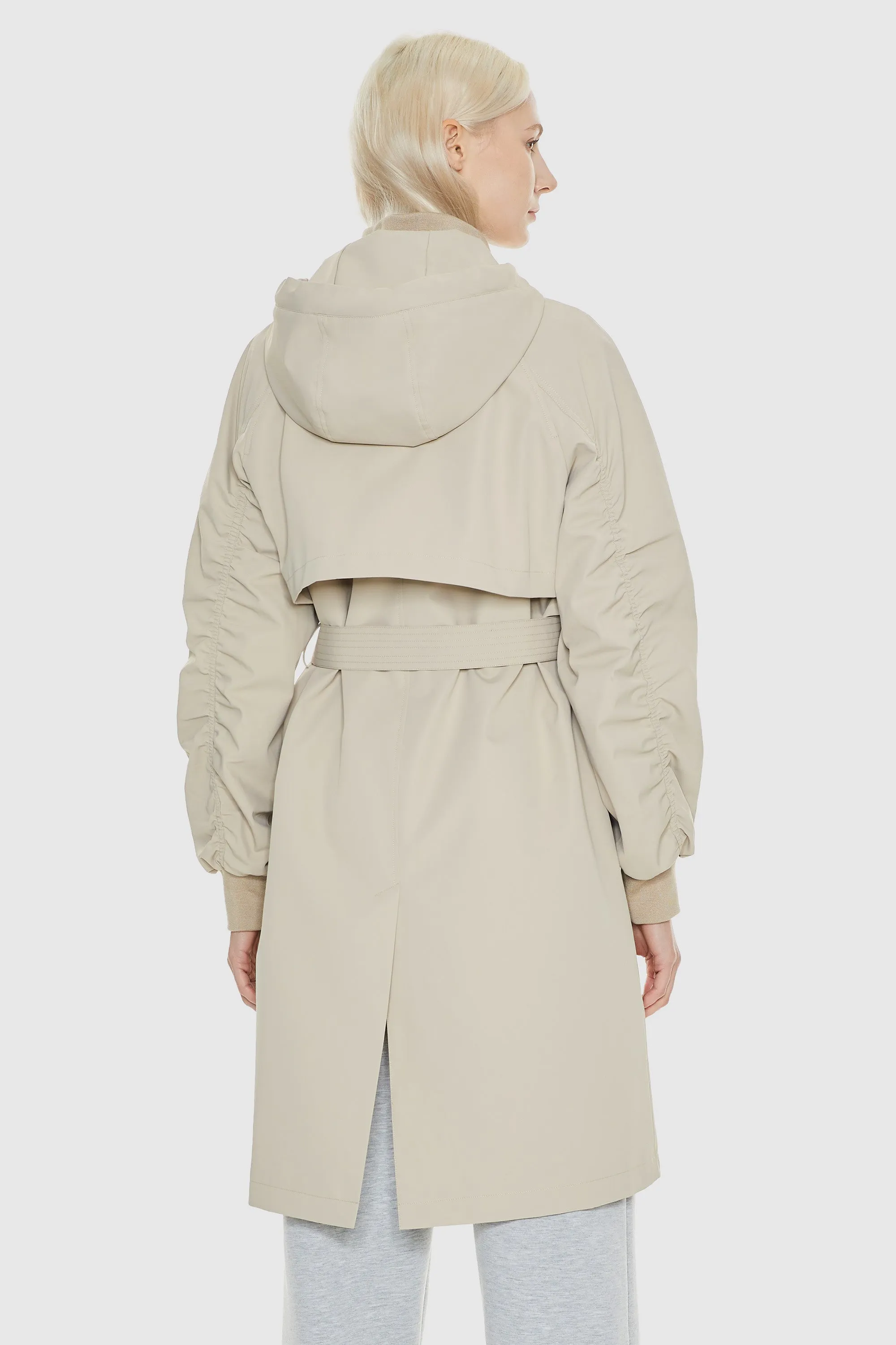 Hooded Belted Trench