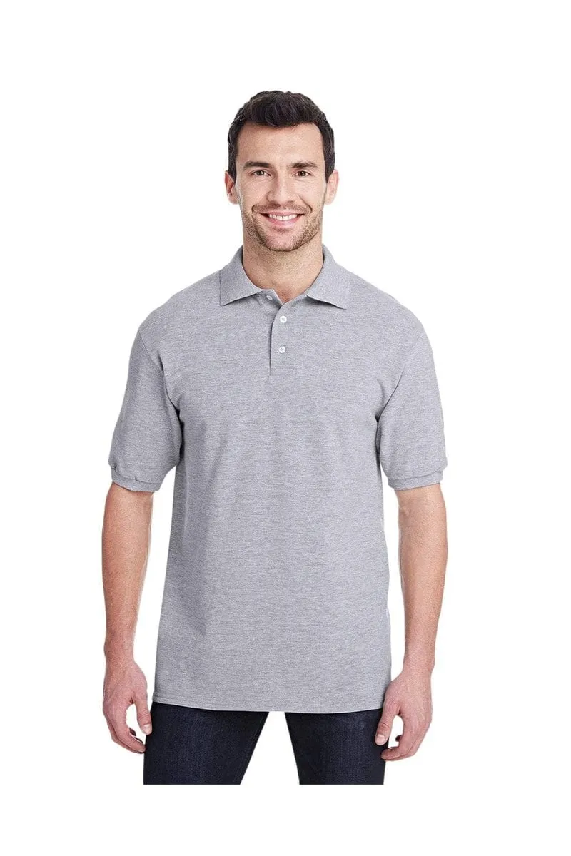 Jerzees 443MR: Adult 6.5 oz. Premium 100% Ringspun Cotton Pique Polo