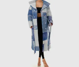 Love Denim Patch Trench