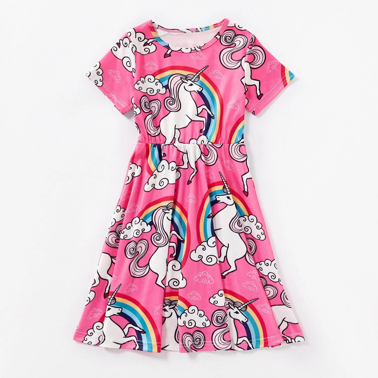 Matching Family Outfits Unicorn Mommy and Me Dress