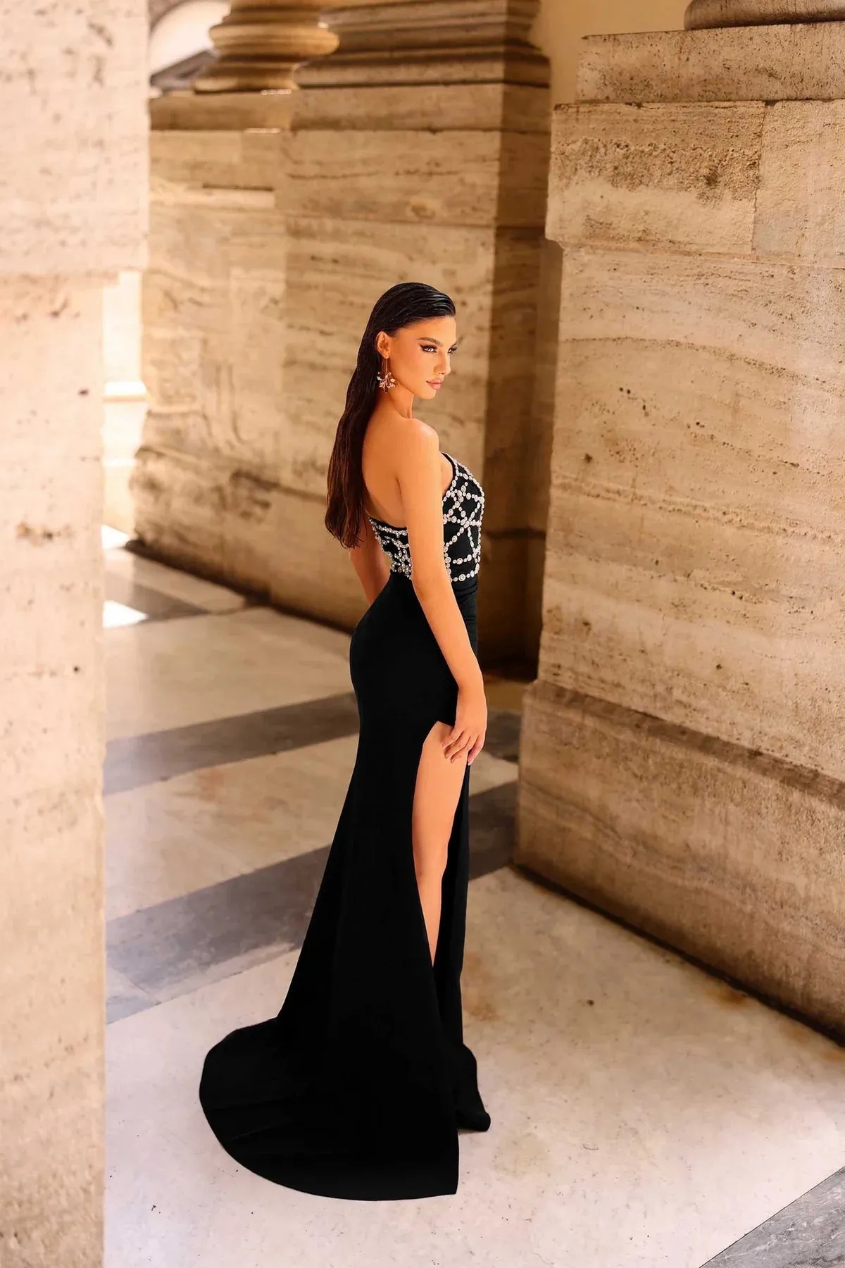 Nicoletta - NC1092 - Strapless Formal Evening Gown