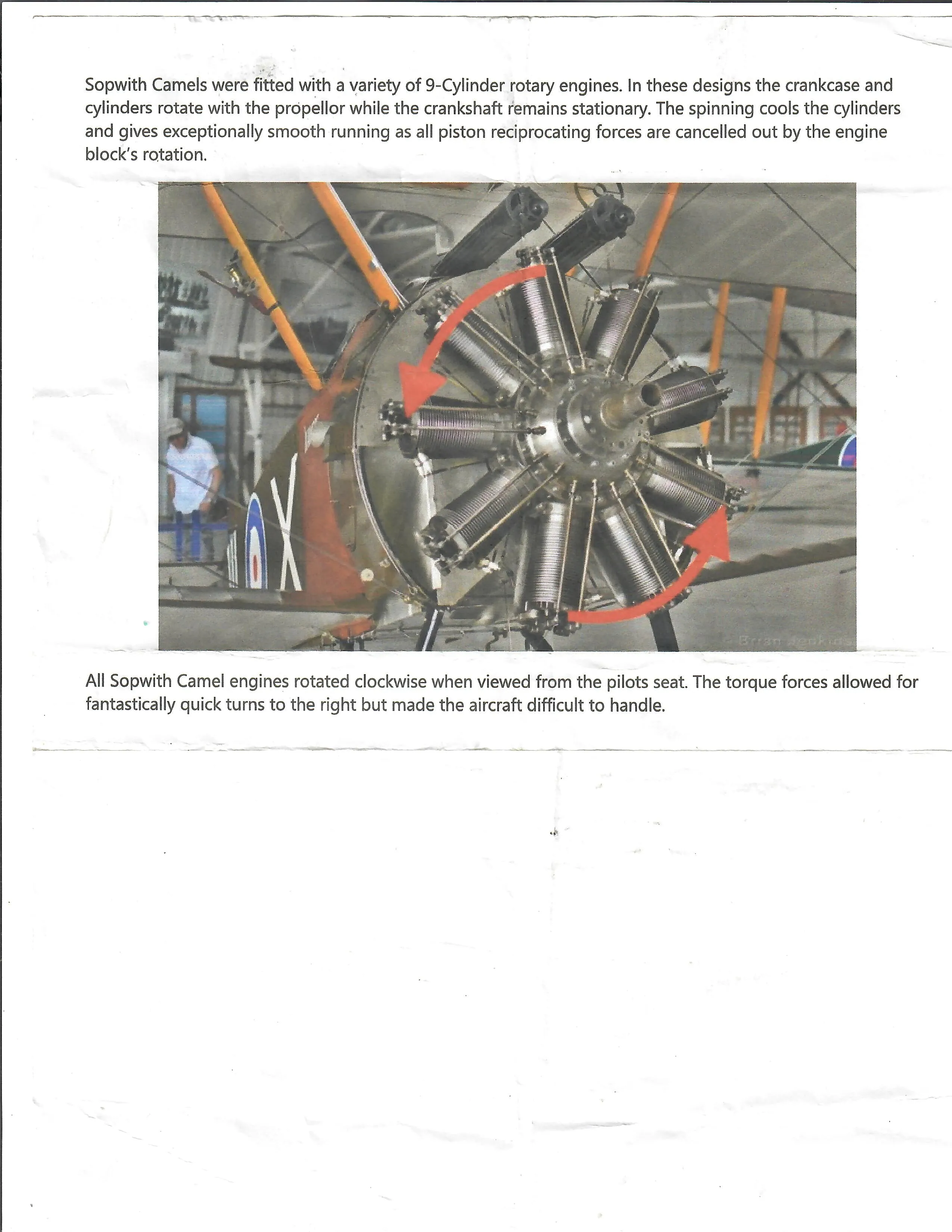 Original British WWI RFC Sopwith Camel Aircraft Rotary Engine Cylinder Head Converted to Officer's Mess Dinner Gong - Royal Flying Corps