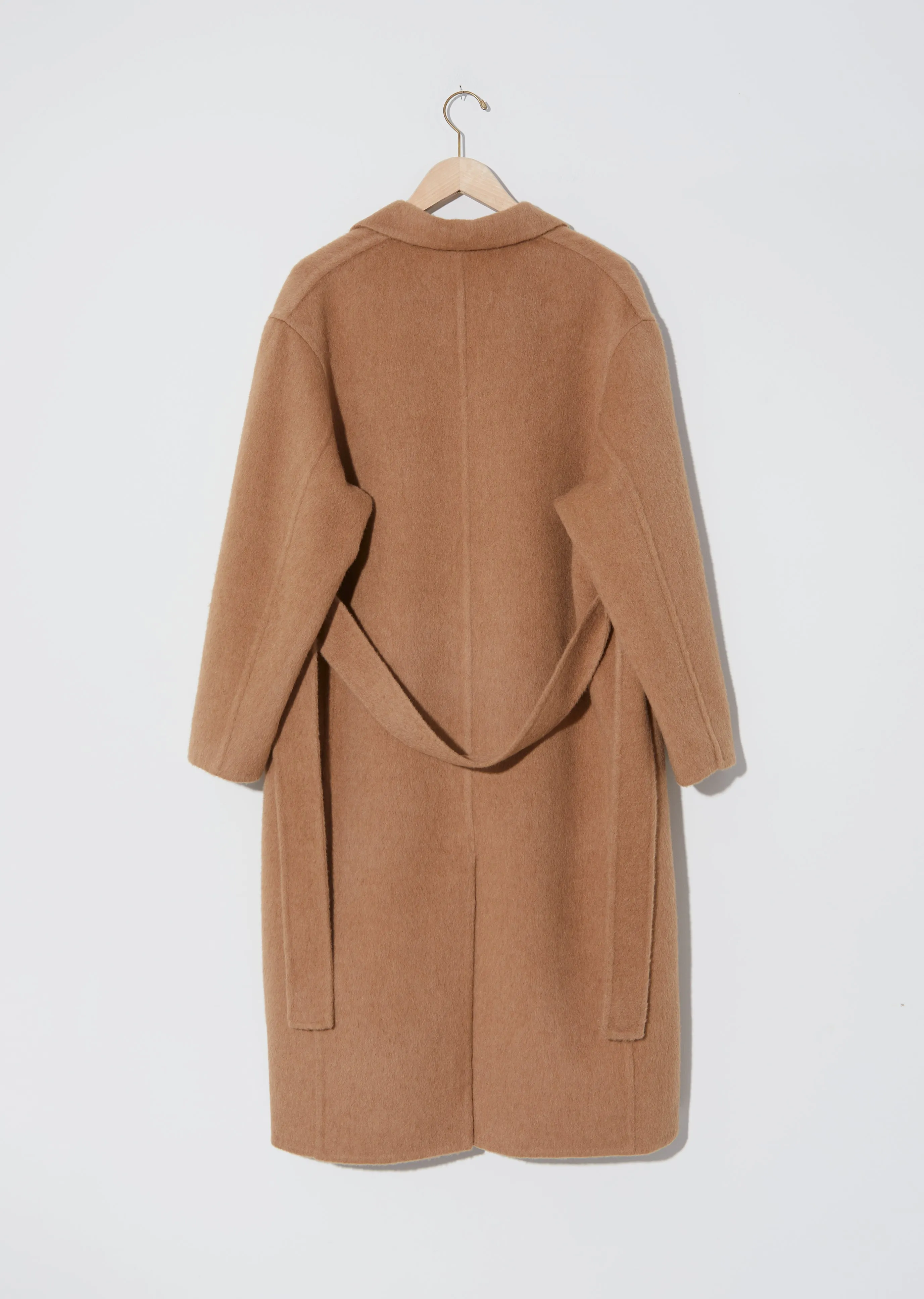 Oversized Camel & Wool Overcoat