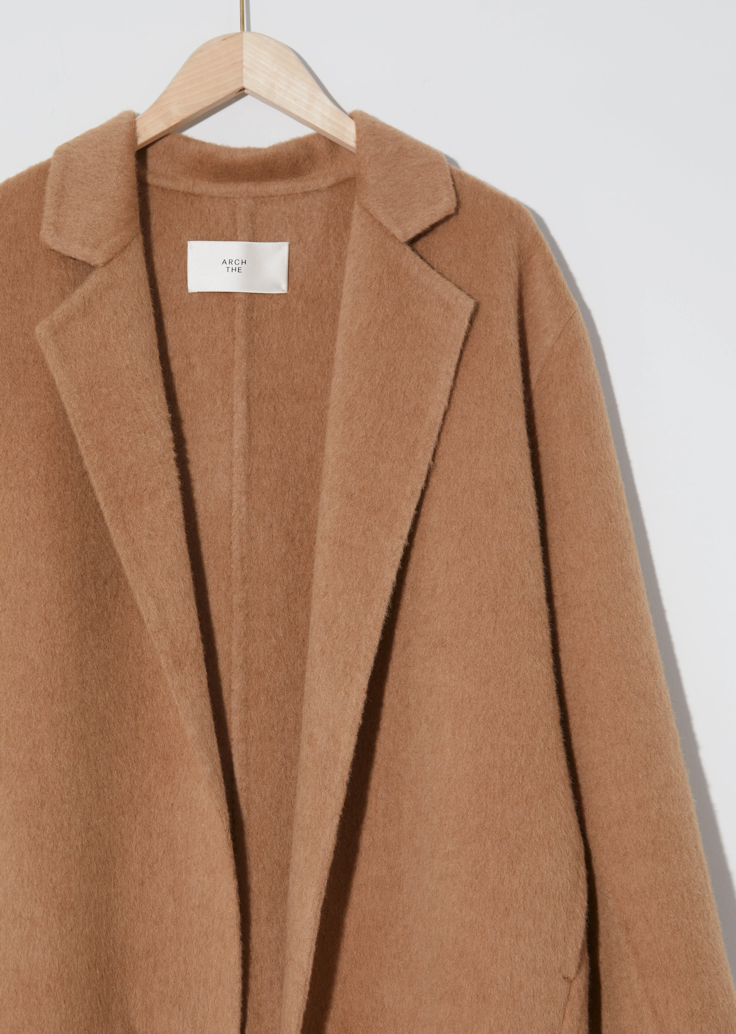 Oversized Camel & Wool Overcoat