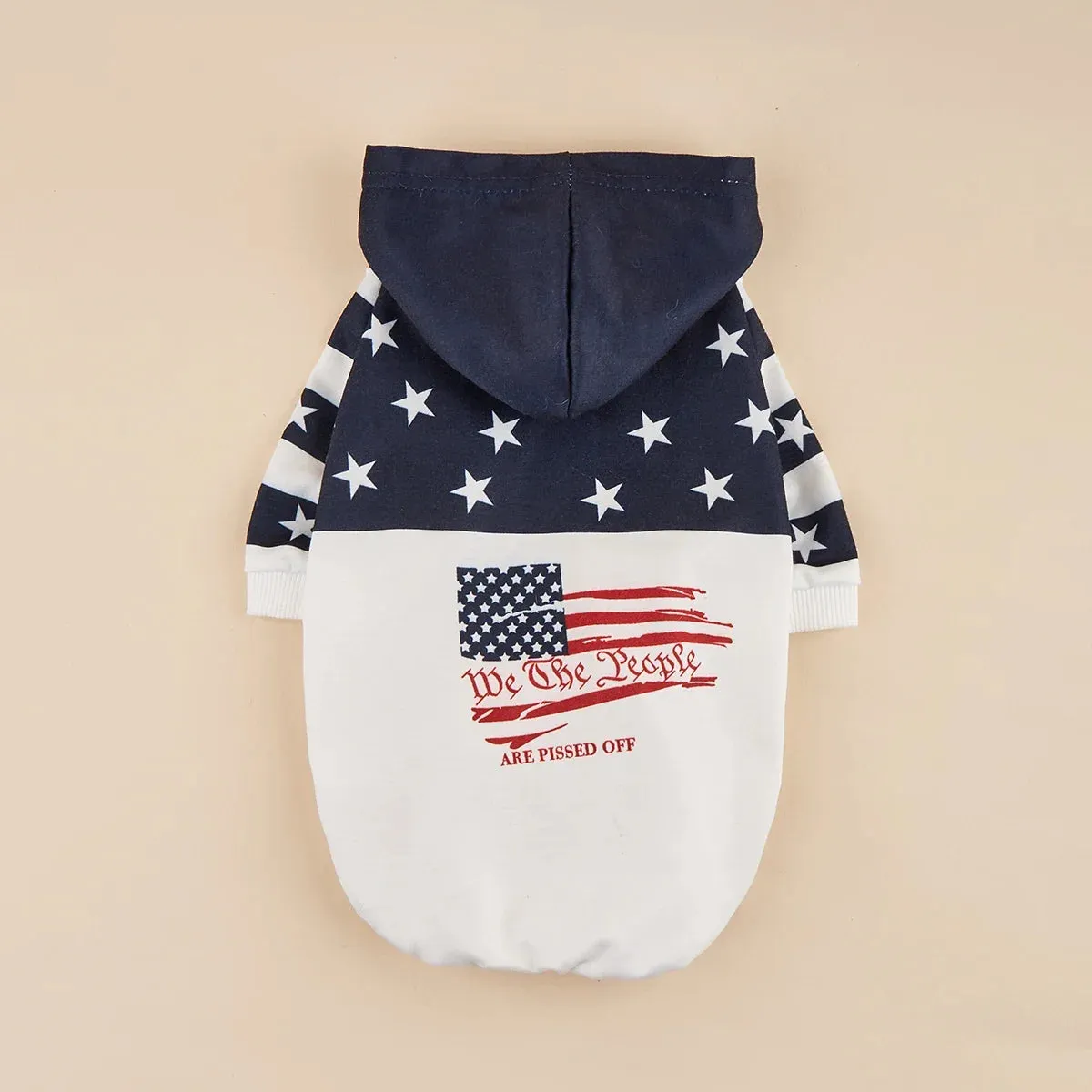 Pet Clothes for Dog Cat Puppy Hoodies Coat American Flag Sweatshirt Dog Outfits for Small Medium Dog for Independence Day