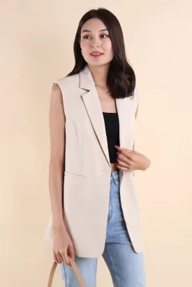 POLINA TRENCH VEST IN ECRU