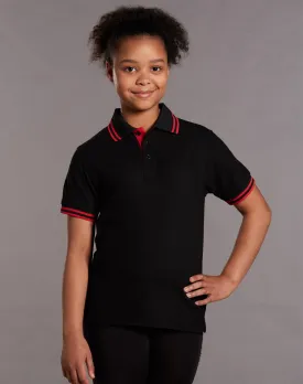 [PS65K] Kids' Truedry Contrast S/S Polo