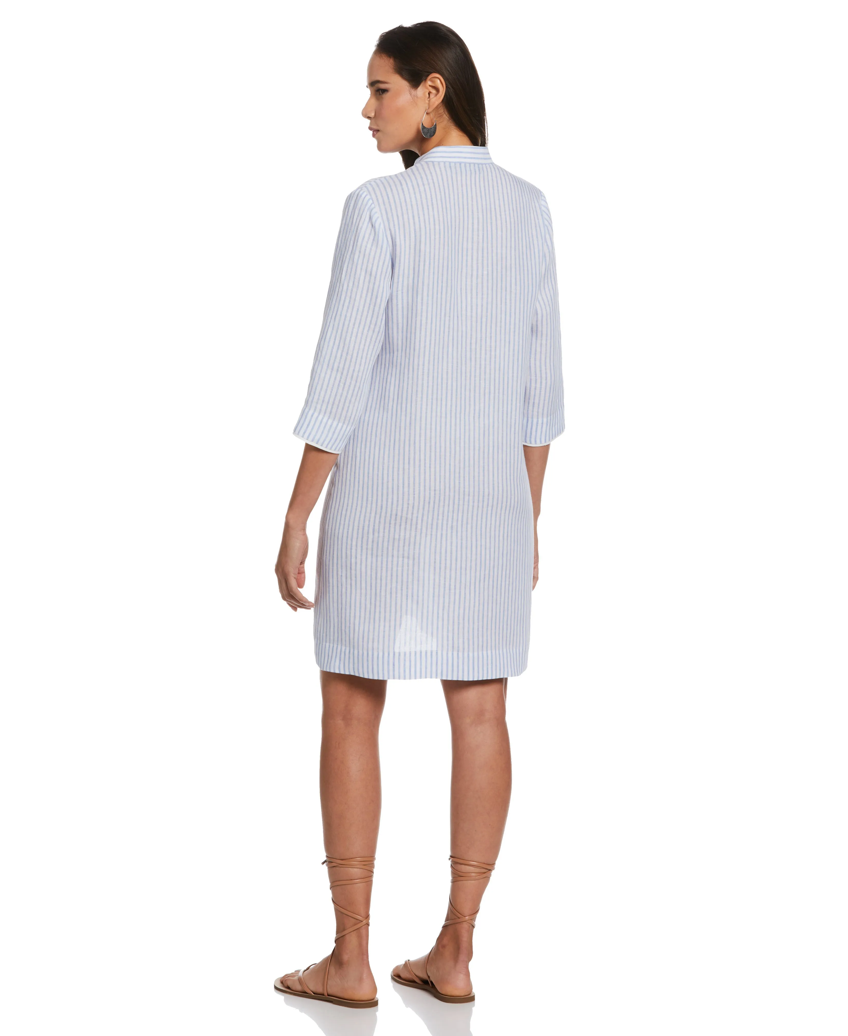 Split Neck Tunic Dress