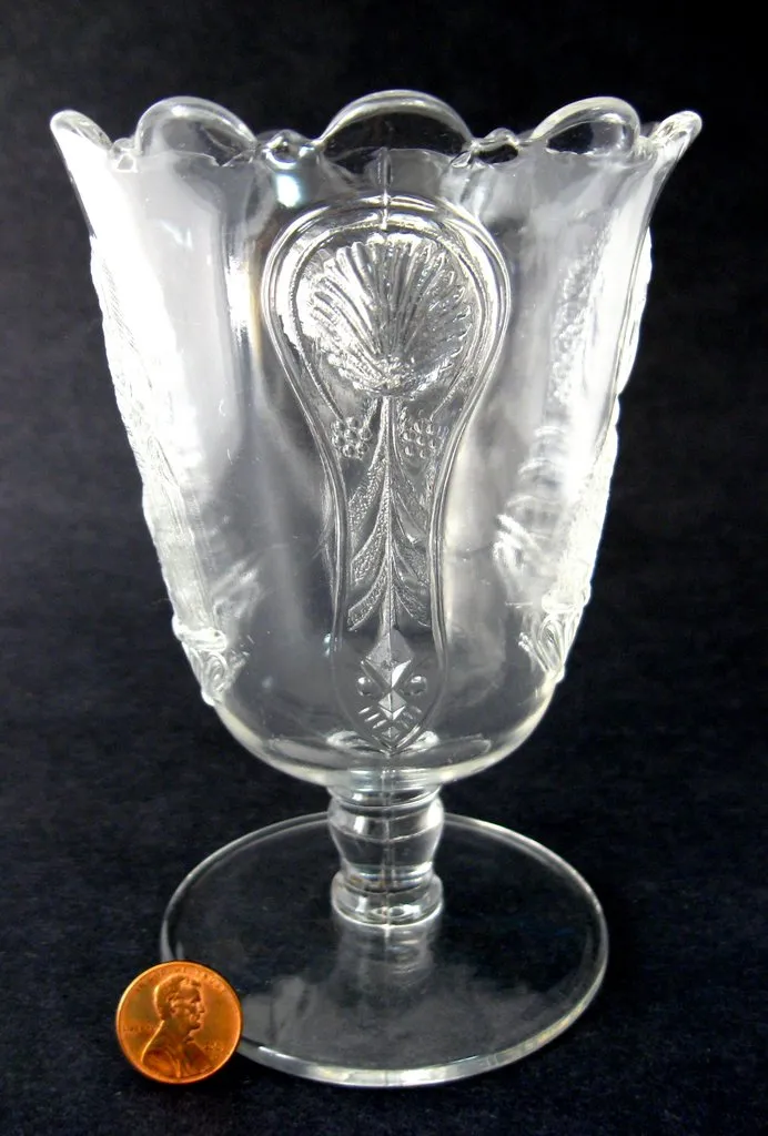 Spooner Actress Theatrical Goddess EAPG Liberty Antique LaBelle 1870s Spoon Vase