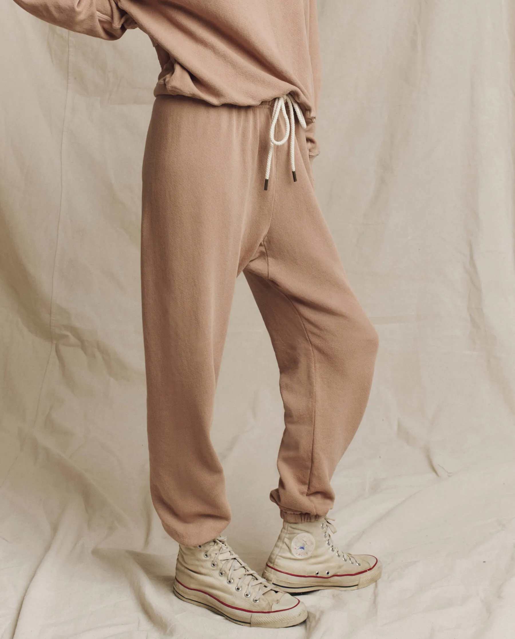 The Stadium Sweatpant. Solid -- Biscotti