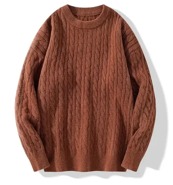 Thick Knit Round Neck Sweater