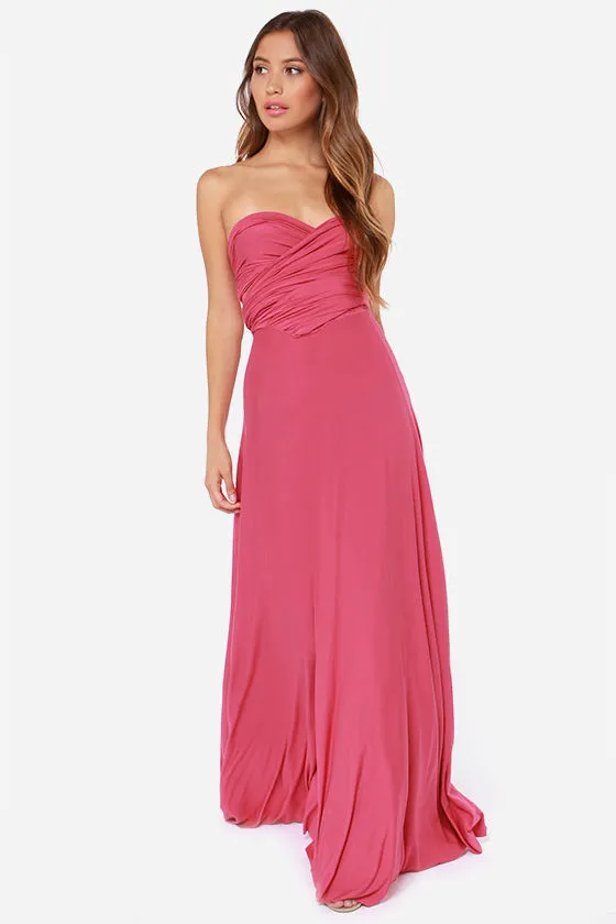 Tricks of the Trade Rose Pink Maxi Dress