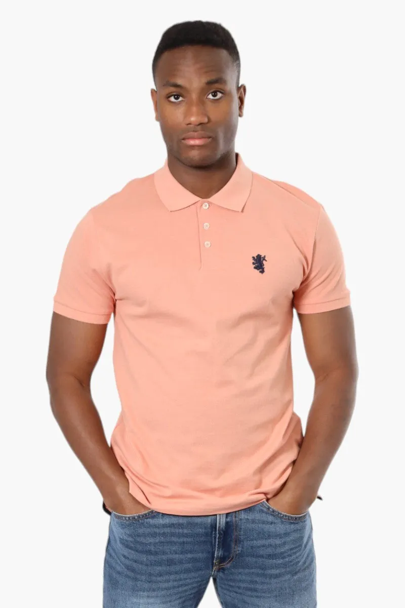 Vroom & Dreesmann Button Up Knit Polo Shirt - Pink