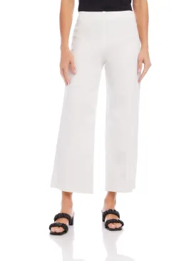 Wide-Leg Cropped Pants